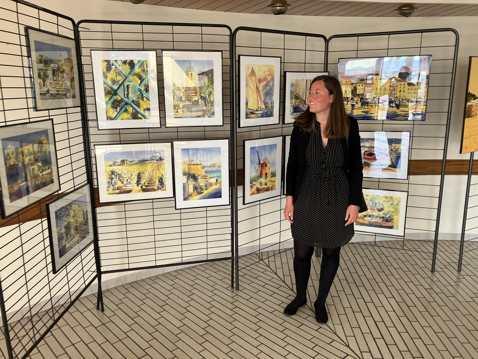 14 aquarelles présentées