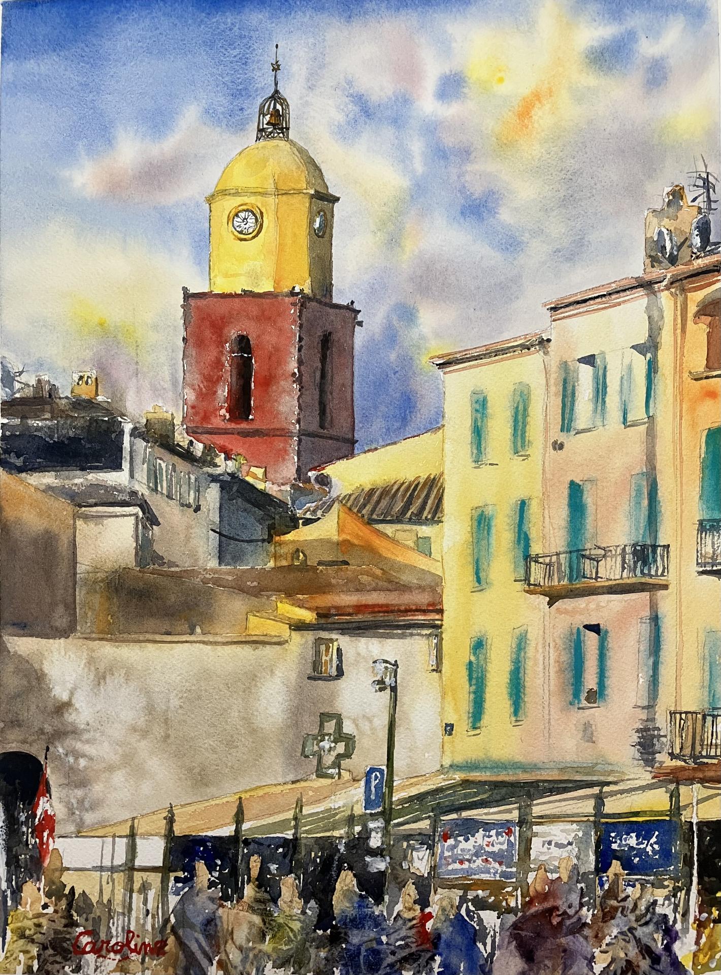 Cohue sur le port de Saint-Tropez